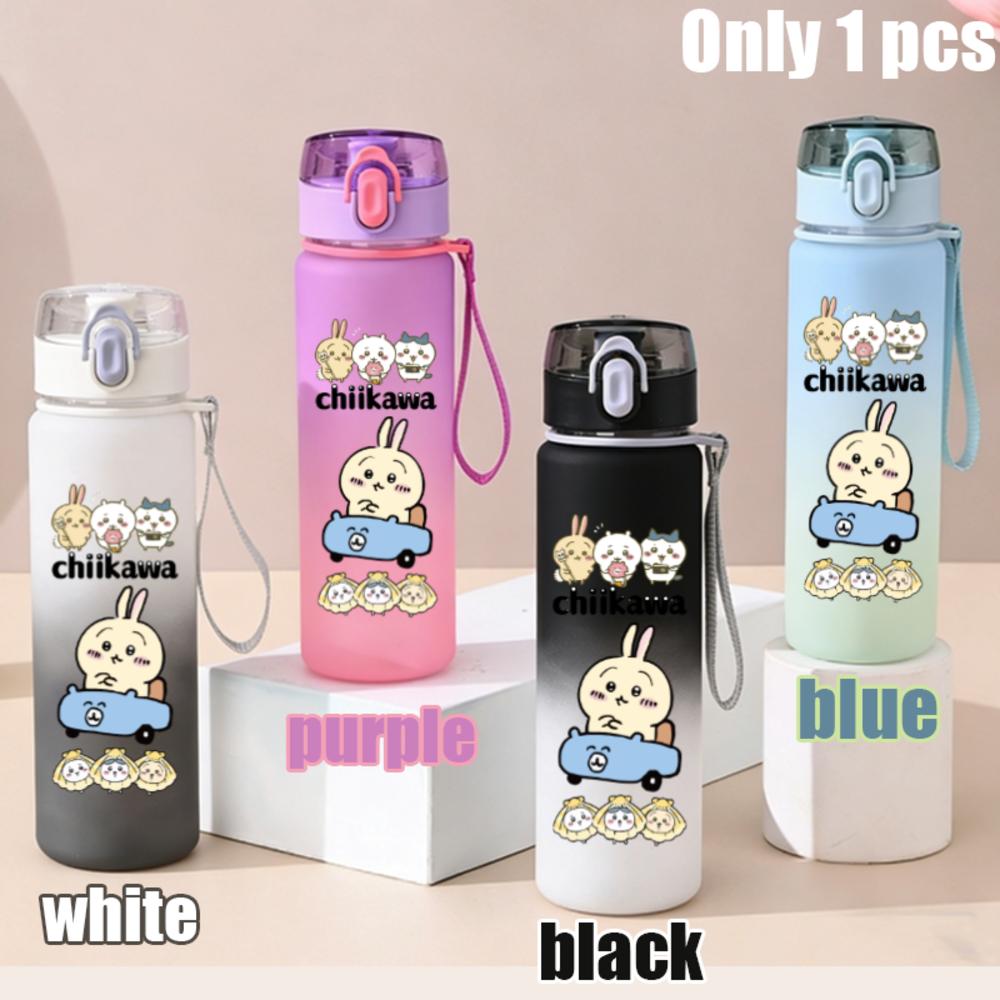 550ml Nanka Chiisakute Kawaii Yatsu School Drink Bottle Usagi Chiikawa Hachiware Plastic Gradient Color Water Cup Gourde Gift