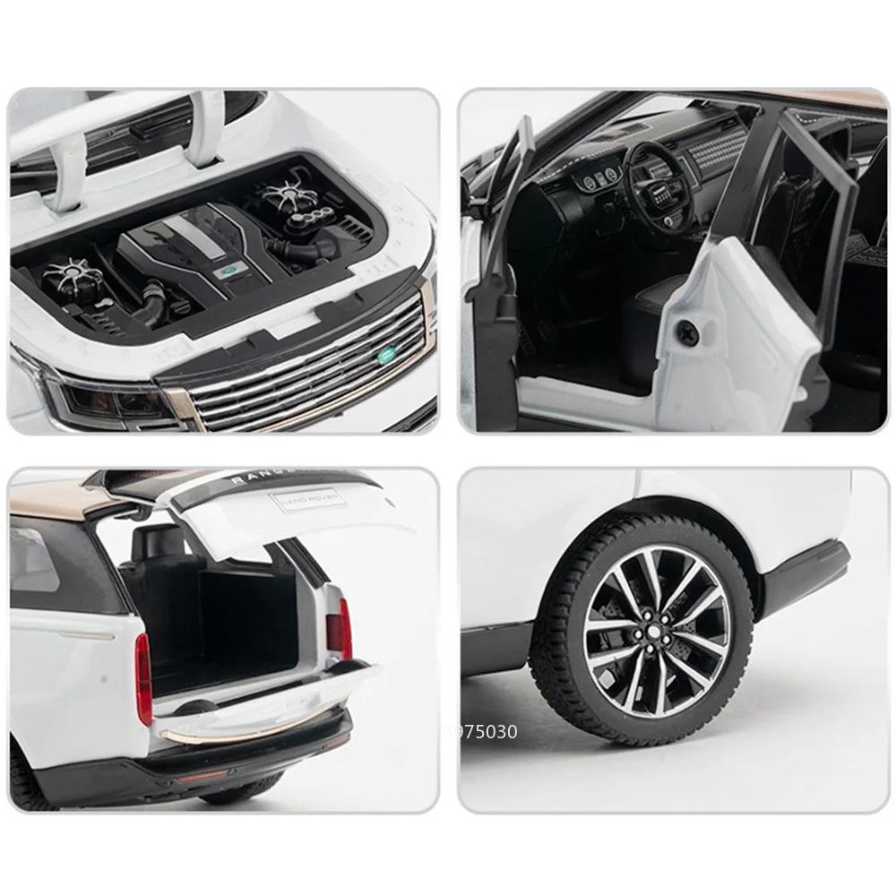 1:24 Range Rover SV 2025 Tank 500 Alloy Cars Models Diecast Toys with Light Sound Off-road Pull Back Vehicles Table Ornament