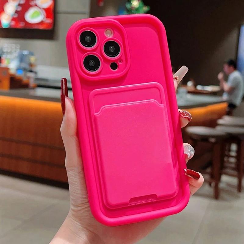 Luxury Silicone Wallet Phone Case For iPhone 17 16 15 14 11 13 12 Pro Max Air 16E 16 15 Plus Card Holder Slot Shockproof Cover