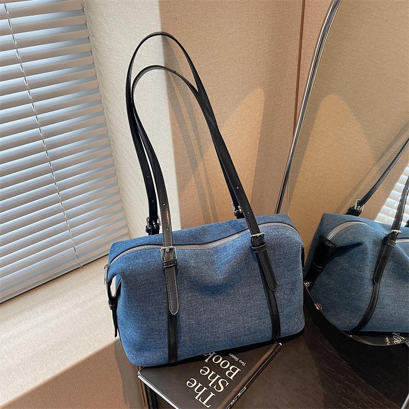 

New large-capacity travel bag, lightweight tote bag, simple handbag, unisex boarding bag чёрный