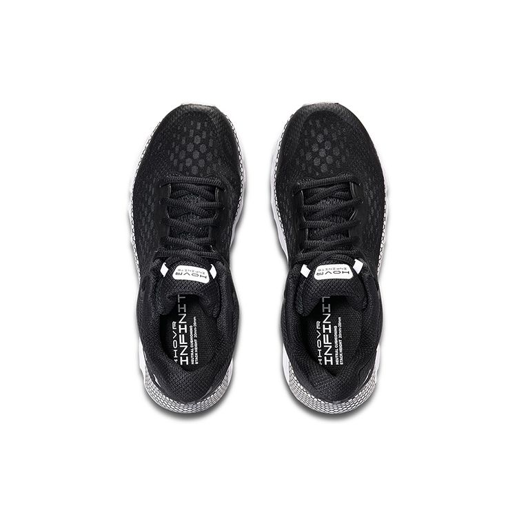 Under Armour Hovr Infinite 3 Athletic Lace-Up Mesh Low-Top Training Running Shoes Women sneaker Black 3025217-001