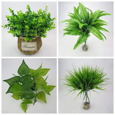 Outdoor Wedding Decor Home Cloth Foliage Bush Fake Leaf Artificial Plant Green Grass
