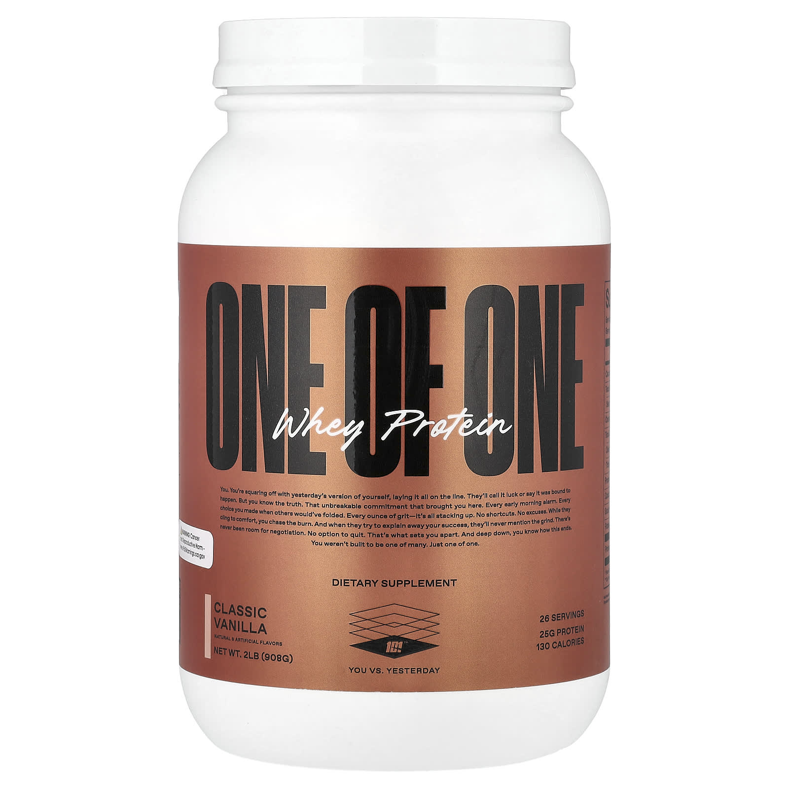 

ONE OF ONE, Whey Protein, Classic Vanilla, 908g (2lb)