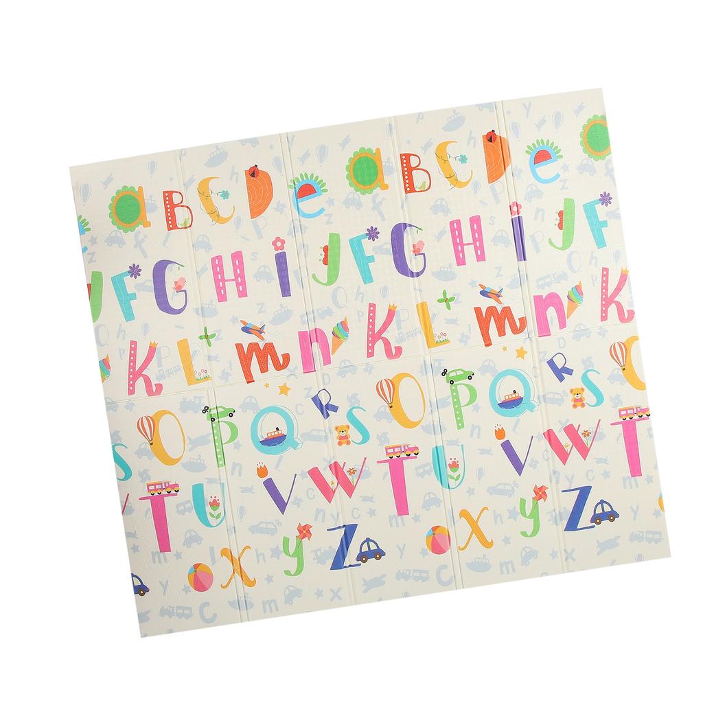 Foldable Baby Crawling Mat Waterproof Anti Slip Letter Pattern Foam Baby Game Mat