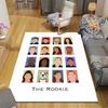 The Rookie Home Sofa Decoration for Living Room & Bedroom, Non‑Slip Play Flannel Floor Mat for Game Room