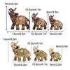 Traditional Chinese Feng Shui Lucky Elephant Statue Resin Animal Sculpture Elephant Figurine Ornament Home Decoration