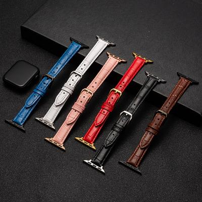 Applicable To Apple Watch Small Waist Leather Strap Apple iwatch6SE54321 Small Shrinkage Simple