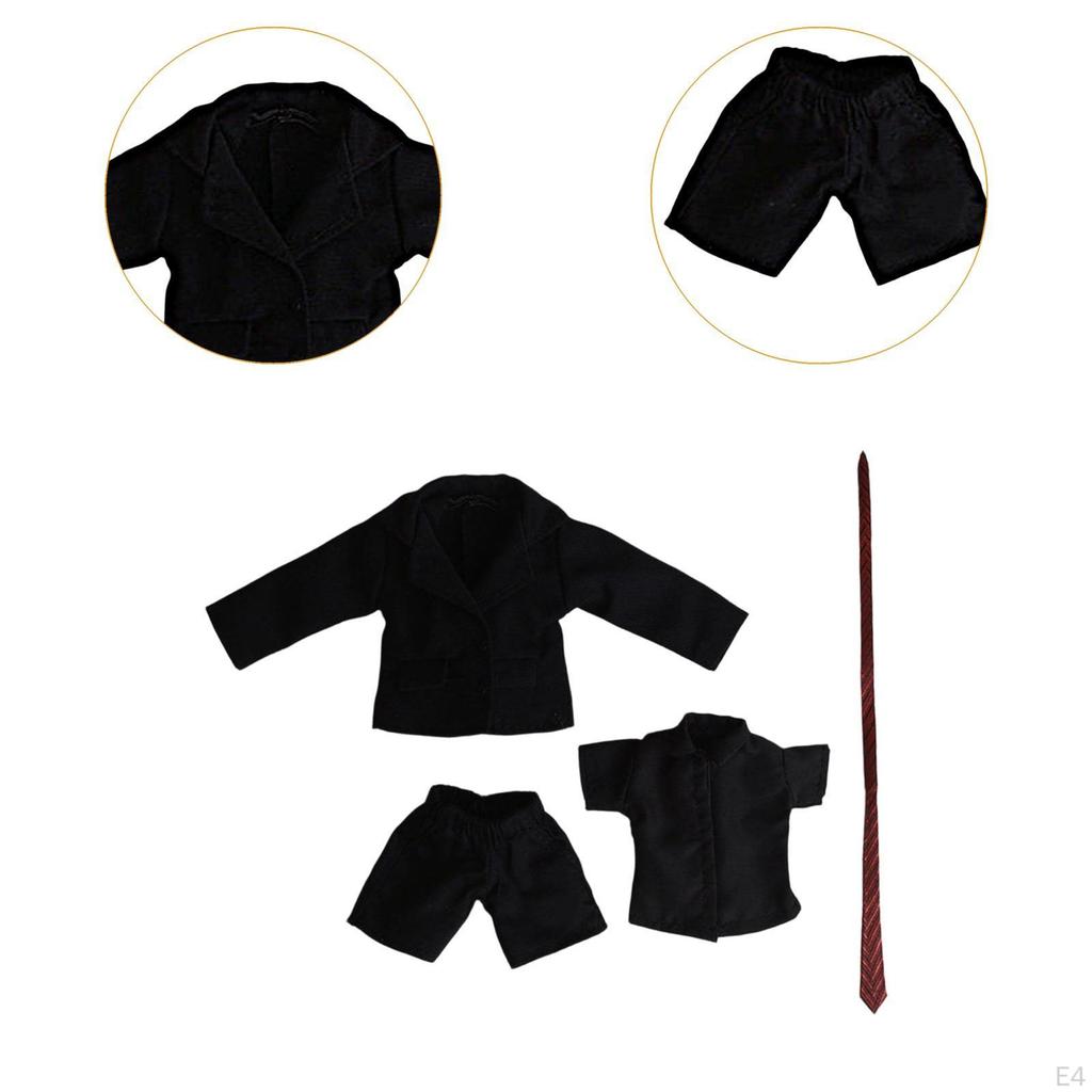 1/12 BJD Figure Suit Short Sleeve Shirt Shorts Practical Accessories Durability Premium