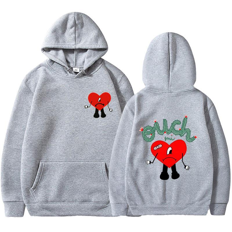 2025 new product un verano sin ti bad bunny anime fashion men's casual hooded sweater