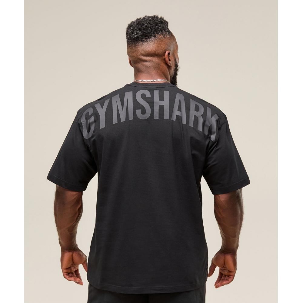 Gymshark Camiseta Power negra A2c9e Bb2j