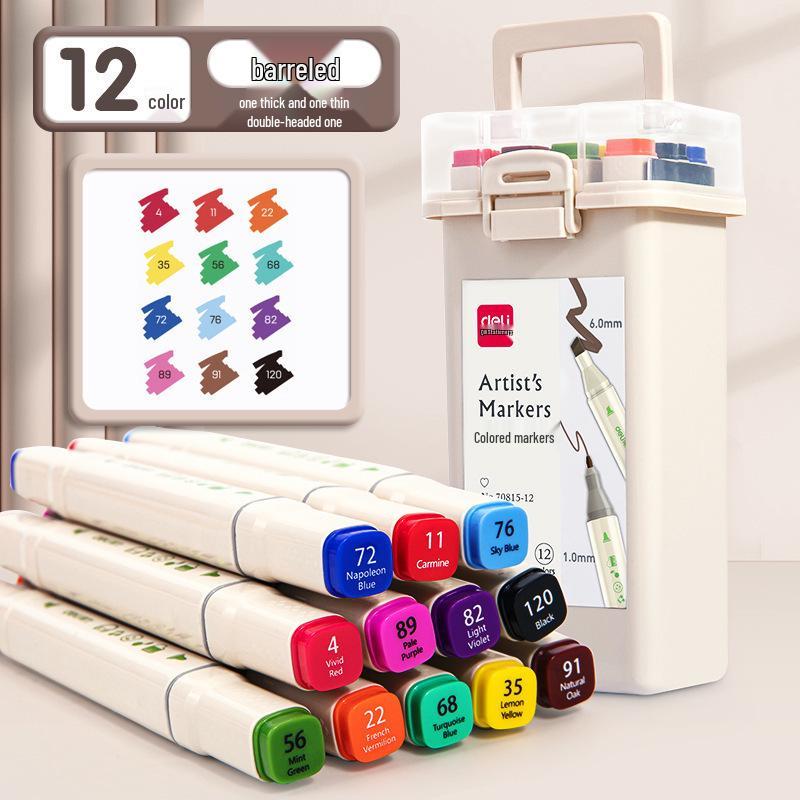 Genuine Double-headed Oil-based Watercolor Markers for Kids Anime Drawing - Free Shipping