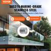 Glass Clamp 10 PCS Square Railing Bracket for 0.31 "-0.62 " Glass Silver