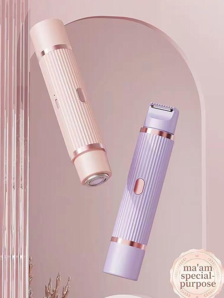 Xiaomi 2-in-1 Dual Head Electric Shaver for Women, Rechargeable Body Hair Trimmer, Portable Depilation Device for Underarm Leg Armpit P