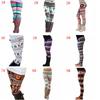 Winter Warm Women Knitted Tights Pants Skinny Slim Trousers Xmas Snowflake Reindeer Pencil Leggings