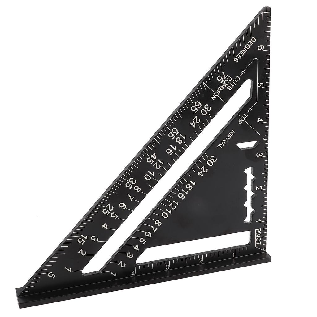 Protractor d'angle pour toiture 7 pouces Alliage d'aluminium Oxydation noire  (  )