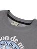 LA MAISON STUDIO Women'S Le Lis Pigment Smoky Crop Sweatshirt Light Grey (Fcf1Ts207W)