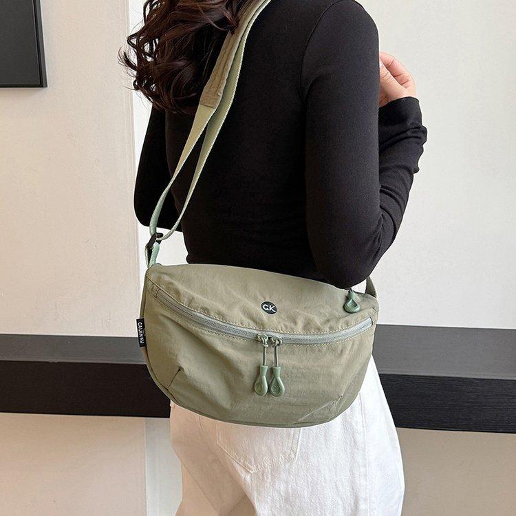 Senzație de nișă pânză ușoară capacitate mare geantă poștaș geantă șa geantă poștaș pentru navetă geantă de umăr simplă casual versatilă