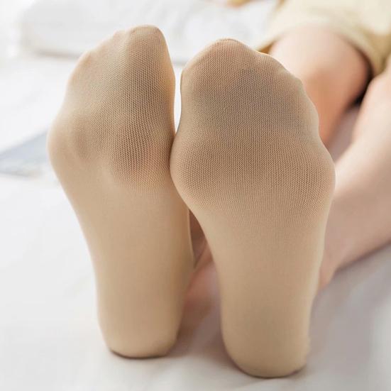 Calzini da donna invisibili in pizzo a taglio basso, calzini corti estivi per yoga con tallone antiscivolo