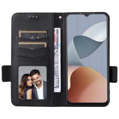 Pentru Husa telefon ZTE Blade A34 Husa din piele Litchi Textura cu inchidere magnetica