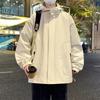 Men's Spring and Autumn New Loose Heavy Fatty Plus Fatty Plus Hooded Casual Jacket