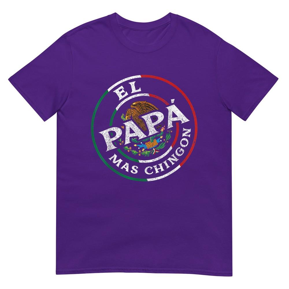 Fathers Day El Papa Mas Chingon Funny Mexican Dad Spanish TShirt