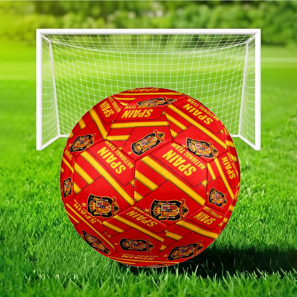 Spain National Football Team Size 5 Soccer Balls, Anti-Slip, Protective Football, Outdoor Sport, Practice Games, Birthdays Gift Suitable for Fan