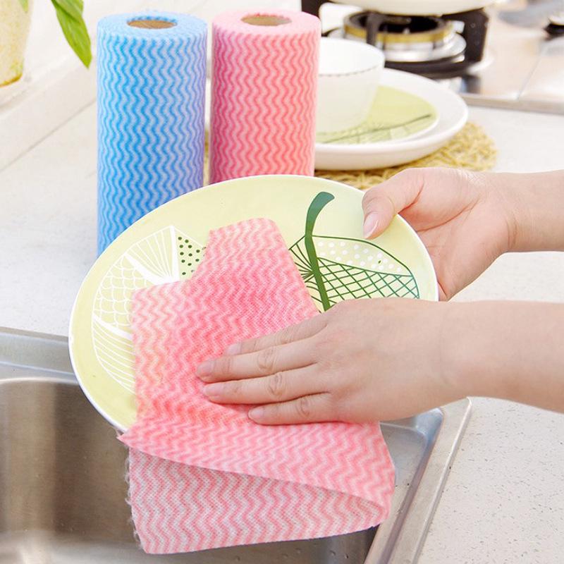 Disposable Non-Woven Scouring Pad: Multifunctional Non-Stick Oil Kitchen Cloth