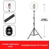 Mobile Streaming Stand with LED Fill Light and Multi-Camera Mount for Desktop and Outdoor Photography