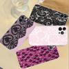 Lace Style Cool Girl Phone Case For IPhone 16 15 14 13 12 Mini 11 Pro XS Max X XR SE 6 7 8 Plus Soft Silicone Cover