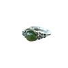 925 Sterling Silver Sapphire Hollow Pattern Retro Literary National Style National Style Live Mouth Ring Adjustable 2026