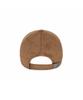 Bajal Va Curved Oval Metallic Suede Ball Cap Brown