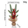 25CM Mini Christmas Tree Tabletop Decoration - Potted Plant Ornament for Window or Festival Scene Layout