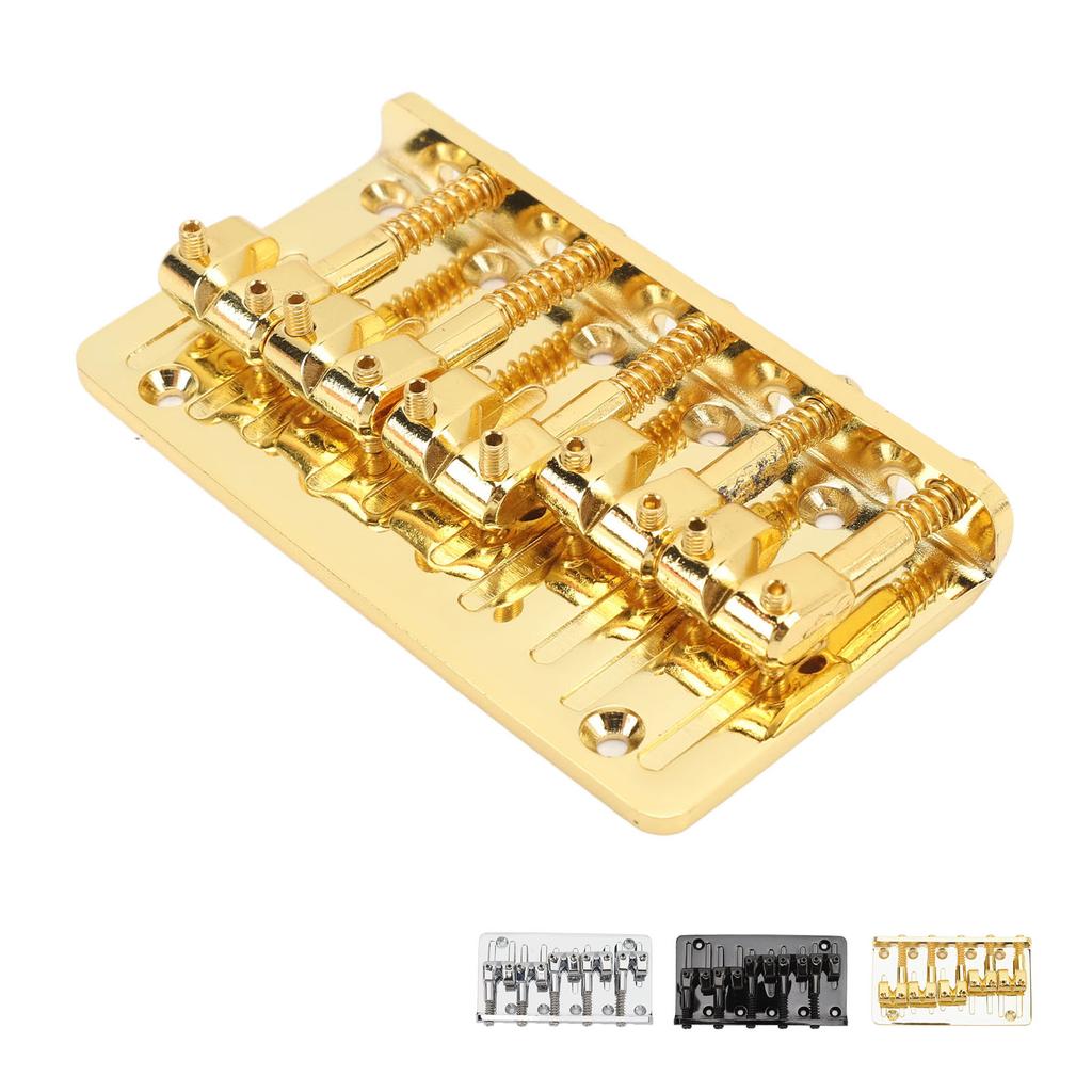 5 String Bass Bridge Adjustable Saddle Zinc Alloy Exquisite Retro Electric Bass Guitar Bridge