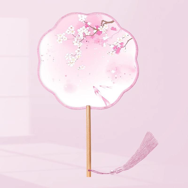 

Double-Sided Suzhou Embroidery Round Fan for Women s Hanfu & Cheongsam Dance