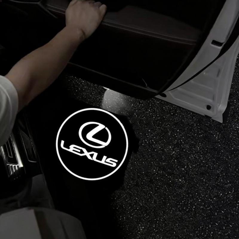 UDS2  LED Car Door Projector Ghost Shadow Welcome Light Bulbs Accessorie For Lexus RX ES GX LS LX IS GS RC UX Series ES200 ES250 ES260