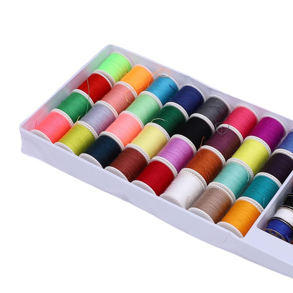 60pcs Multi Color Sewing Thread Kit Polyester Thread Mini Bobbins For Hand & Machine Sewing