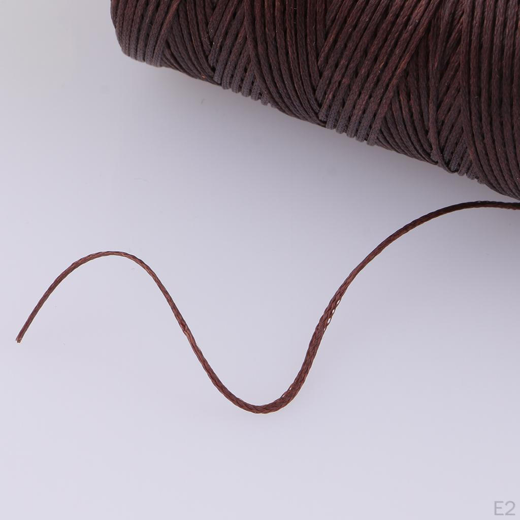 1 0m 1mm Polyester Waxed Thread Flat Cord String Sewing Craft