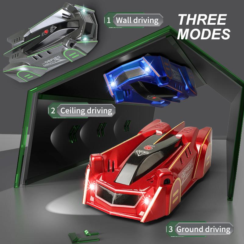 Induction Light Chasing Wall Climbing Car Flip Electric Wall Suction Stunt Car Children Remote Control Car Toy Boy