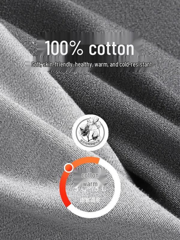 LANGSHA Men's 100% Cotton Thermal Undershirt