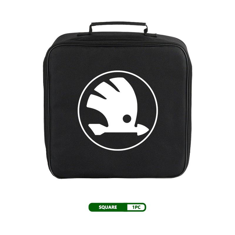 AAABS1 For Skoda Car Charging Cable Rechargeable Gun Storage Bag Kamiq Karoq Octavia 2 3 Rapid Scala Kami Fabia VII VRS