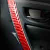 For Toyota Corolla 2014-2019 Red Carbon Fiber Inner Door Armrest Cover Trim 4pcs