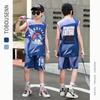 Summer new men's and children's basketball suit outdoor women's sports training quick-drying jersey short-sleeved shorts two-piece set