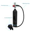 1L Diving Small Cylinder Rebreather with Pure Metal Secondary Breathing Valve Heads Black Diving Equipment