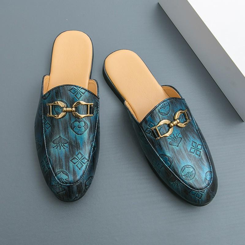 Mens Loafer-Style Slip-On Casual Shoes With Pointed Toe PU Leather Upper Rubber Sole Daily Wear