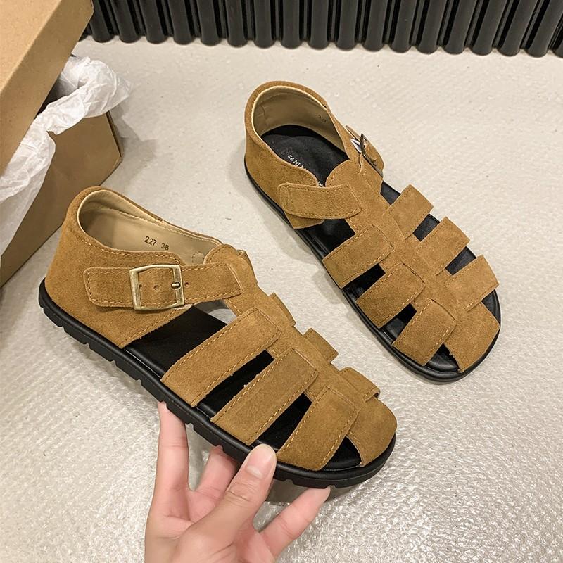 Fashion New Women Shoes Sandalias Summer Hollow Breathable Casual Shoes Zapatos Large Size 43 Flat Sandals Zapatos Para Damas En Oferta