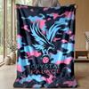 Crystal Palace Fotballtrykk Flanellteppe, Mykt Varmt Lett Kastepledd for Sofa Seng Camping