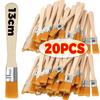 10/50pcs Wooden Handle Paint Brushes DIY Art Paintings Craft Brushes Cabinets Fences Edge Brushes Oil Honey BBQ Cooking Tools
