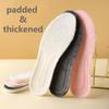 1 Pair High Elasticity Padded Warm Insoles for Men Women Shock Absorbing Latex Insoles Warm Insoles for Fall and Winter Sports Insoles