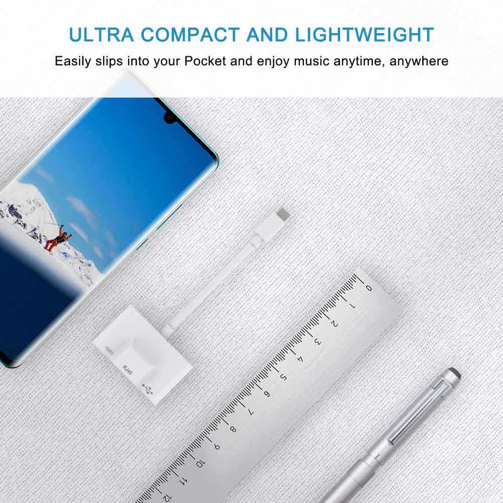 Type-C To RJ45 Ethernet OTG Adapter Wired LAN Card Ethernet USB OTG HUB HD Video Adapter