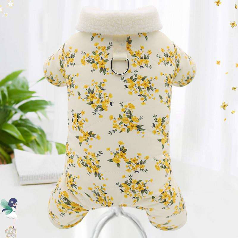 

Small Dog Winter Clothing Puppy Pet Apparel Jumpsuit Rompers Pomeranian Schnauzer Bichon Frise Poodle Clothes Puppy Costume Coat XS（old）